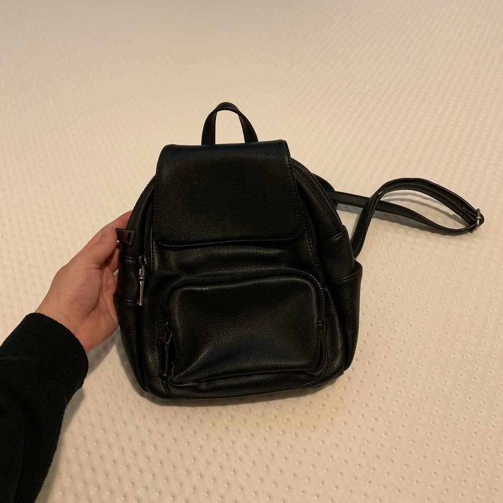 Black mini backpack from Brandy Melville